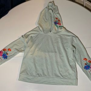 Blue/teal flower hoodie 💐⭐️